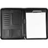 Comzantor Cartellina Portadocumenti A4 in Pelle PU, Porta Documenti, Cartella Conferenze, Cartelle Organizer, Cartelline Portablocco, Portfolio con Cerniera, per Riunioni, Ufficio, Scuola, Nero