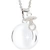 MAMIJUX Chiama Angeli Ciuccio Mamma Idea Regalo Gravidanza Collana Donna Richiamo degli Angeli Catenina Acciaio