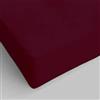 GX GARGIX Lenzuolo Sotto con Angoli in Cotone 100%, Singolo 90x200cm, Piazza e Mezza 140x200cm, Matrimoniale 180x200cm, con Angoli MAXI 25cm VARI COLORI (Bordeaux, Una Piazza e Mezza)
