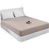 Mixibaby Lenzuolo con angoli elasticizzati in jersey, 100% cotone, 28 colori, dimensioni: 120 x 200 cm, colore: beige