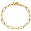 Jewels BY Leonardo Bracciale Clip & Mix Estrella - Bracciale in Acciaio Inox Dorato - in Catena Ovale Effetto Chunky - 19 cm di Lunghezza - Gioielli da Donna - 021615