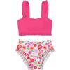 BeLikeFish Bikini Bambina, Costume 2 Pezzi 5-14 Anni, Asciugatura Rapida, Fantasia Carina