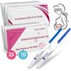 Tpubmity 25 Test Ovulazione + 10 Test Gravidanza, Test di ovulazione sensibili 25mIU/ml, Test di Ovulazione e Gravidanza, Preciso e Affidabile, Aumenta le tue Probabilità di Rimanere Incinta
