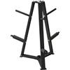 SPORTNOW Supporto per Pesi Porta Dischi Porta Pesi Palestra Supporti Bilanciere Rack di Stoccaggio per Piastre di Peso Albero di Peso Olimpico Capacità Max. 300 kg