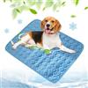 Dsongo Tappetino refrigerante per cani, XS-XL, coperta refrigerante per cani, diverse misure, tappetino rinfrescante per cani, tappetino rinfrescante per cani, lavabile per animali domestici (blu, L)