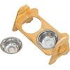 Generico Ciotole Per Cibo Cane Rialzate - Supporto Regolabile In Legno Per Ciotola,Alimentatore Per Animali Domestici Adatto A Cuccioli, Cani Di Taglia Piccola, Media, Grande E Adulti, Per Casa E Giardino