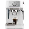 De'Longhi Stilosa EC260.W, Macchina da Caffe per Polvere o Cialde E.S.E., Sistema Latte Manuale per Cappuccino, Serbatoio Estraibile da 1.1 L, Caldaia Acciaio Inox, Spegnimento Automatico, Bianco