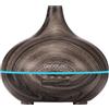 Cecotec Umidificatore Ambiente Ultrasuoni con Diffusore Aromi Pure Aroma 300 Yin Grey. Serbatoio 300ml, 7 Colori LED Regolabili, Timer 10h, Ultra-Silenzioso, Aromaterapia, Facile da Pulire