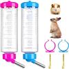 IJHYGD Abbeveratoio per Conigli Beverino 2 Pezzi Coniglio Abbeveratoio Criceto Criceti 250ml Erogatore Acqua Conigli Porcellino D'india Accessori per Animali Domestici Scoiattolo Rosso Blu