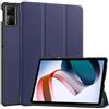 SATURCASE Custodia per Xiaomi Redmi Pad SE 11 pollici, in pelle PU, pieghevole, pieghevole, sottile, leggera, con funzione di accensione e spegnimento automatici, cover per tablet (blu scuro)