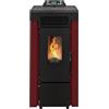 STUFE A PELLET ITALIA Niagara 9 KW WiFi - Stufa ad Aria Ventilata Efficienza 91% Scalda 80m² Autonomia 21H Programmabile 5 Velocità e Potenze Garanzia 24 Mesi Rosso