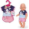 BABY born Pigiama con motivo unicorno - Abbigliamento per bambole - Accessorio per tutte le bambole da 43 cm