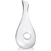 AZKEEGREY Decanter per vino rosso, 1,2 l, decanter per vino, senza piombo, fatto a mano, per gli amanti del vino rosso