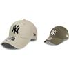 New Era York Yankees 9forty Adjustable cap League Essentials Olive Med - One-Size & York Yankees MLB League Essential 9Forty Adjustable cap