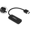 gofanco Convertitore Compatto da HDMI 2.0 a DisplayPort 1.2 (Adattatore da Sorgente HDMI a Monitor DP, Non bidirezionale) - 4K a 60 Hz, HDCP 2.2, Audio Stereo a 2 canali, Alimentato Tramite USB