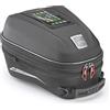 GIVI Borsello da Serbatoio ST612+ Plus Termoformato Espandibile con Porta Smartphone Da 12 a 15 Litri Nero