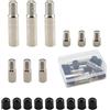 FINELYCR 9 Pezzi Prolunga Valvola Pneumatici, Ottone Adattatore Estensione Valve 20 mm, 27 mm, 40 mm, Metallo Valve Extender Pneumatico, per Auto, Bici, Scooter