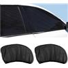 JNNJ Protezione Solare Auto, Tendine Parasole Auto Bambini, Tenda Parasole Auto Universale per Finestrino Laterale, Block Raggi UV Anti-Zanzara, per La Maggior Parte delle Auto(Posteriore)