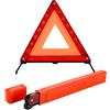 Kezidhp Triangolo Stradale Omologato CE Pieghevole Riflettente con Custodia - Segnalazione di Emergenza per Incidenti, Avaria Auto e Lavori Stradali, Sicurezza Veicolare