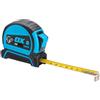 OX Pro - Metro a nastro con doppia chiusura, solo sistema metrico, 5 m, resistente, con gancio per cintura e punta magnetica