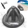 Airboom - Supporto gonfiabile per ombrelloni da spiaggia, con pompa, refrigeratore per bevande, supporto per ombrellone da spiaggia, campeggio, protezione solare (grigio)