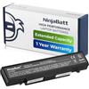 NinjaBatt Batteria per computer portatili Samsung AA-PB9NC6B AA-PB9NS6B AA-PB9NC6W AA-PB9MC6W NP300E5A AA-PB9MC6B P410 AA-PB9NS6W R580 R540 NP300V5A R505 Q210 - alte prestazioni [6 Celle/4400mAh/49wh]