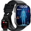 YYKY Smartwatch ECG+HRV/𝐆li𝐜𝐞m𝐢𝐚 Orologio 2.0124h Pressione Sanguigna arteriosa/Acido Urico/Lipidi/Telefono/Sonno/SpO2/Cardiofrequenzimetro,IP68 iOS Android Fitness Tracker fitness Uomo Donna 2025