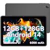 Rebecco Tablet 2025 Tablet 10 Pollici Android 14 Tablet, 12 GB RAM + 128 GB ROM (Espandi a 1TB), Octa Core 1280 * 800 IPS HD Display Android Tablet, Unisoc A523 CPU, 5G / 2.4G WiFi, Dual 5MP + 8MP
