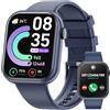 Hwagol Smartwatch Uomo Donna, 1,85'' HD Orologio Smartwatch con Chiamata Bluetooth, Smart Watch con Contapassi/Sonno/SpO2/Cardiofrequenzimetro, 140+ Sportive Orologio Fitness per Android iOS
