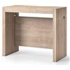 Yellowshop - Tavolo Consolle Allungabile EXTEND90 Salvaspazio - Tavolo Estensibile Fino a 8 Posti - Design Moderno in Bianco, Cemento o Rovere - Arredo Ingresso, Soggiorno o Cucina (Rovere)