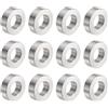 QUARKZMAN 12pz Distanziatore in Acciaio Inossidabile 10.5mm Foro x 20mm OD x 6mm Lunghezza Boccola per Vite Finitura Semplice Distanziatore Metallo Rotondo per Viti Bulloni e Barre M10