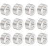 QUARKZMAN 12pz Distanziatore Alluminio 10.5mm Foro x 20mm OD x 10mm Lunghezza Boccola per Vite Finitura Semplice Distanziatore Metallo Rotondo per Viti Bulloni e Barre M10