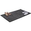 Relaxdays 10021902_759 Zerbino Asciugapassi, Tappeto da Ingresso, per Interni, Grande, Sottile, Nero-Grigio, 90 x 150 cm