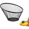 Westmark Wire Basket Vista - Elegante portafrutta e cestino per il pane dal design elegante - Cestino in metallo nero per frutta, verdura, pane e panini, 30 cm