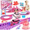 iKidiki Regalo Bambina 3 4 5 6 7 8 Anni, Pista Macchinine 3-8 Anni Giochi Bambina 3-8 Anni Femmina Piste Macchinine per Bambini Giocattoli Bambinas Gioco Bimba Unicorno Bambinas Regalo