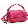Desigual Bols_Half Logo Venecia, Across Body Bag Donna, Colore: Rosso, Taglia Unica