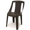 Ipae Progarden Linea Rattan Sedia Poltrona Da Giardino Impilabile Antracite Impilabile Procida