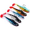 pclapora 5 Pezzi Esche Artificiali Spinning, 11cm Esca da Pesca Artificiale Morbida, Esca per Pesci Predatori, Esche da Nuoto con Coda a Paletta, Pesca Accessori, per Acqua Dolce e Acqua Salata