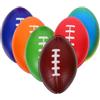 OATIPHO 6 Pezzi Mini Palloncini Da Calcio in Schiuma Miniature Palloncini Da Rugby Modello Americani Cuoio Piccola Palla Sport PU Accessori Mini Rugby per La Festa dei Bambini