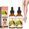 Utapossin 2PCS Olio di Semi di Papaya, Correttore di Macchie Scure, Papaya Oil for Lightening Dark Skin, Face and Body Moisturizer Nourishing, Schiarisce Gomiti e Ginocchia Idratanti