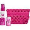 Veralab Kit Solari Protezione Completa, Invisible Sun Stick Solare SPF50 + Parasole SPF50 100ml + Pochette Mare - Kit Esclusiva Amazon