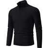 TYUIOP Maglione Norvegese Lana Uomo Zip Girocollo Redbridge Uomini Lavorato A Maglia Basic Pullover Morbido Felpa XL
