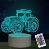 LELYFIT Luci Notturne per Robot, Luce Notturna a LED 3D con Telecomando, Luce Notturna per Bambini a 16 Colori, Regalo per Bambini