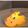 Wrischan Luce Notturna Bambini, Lampada Wyvern Carina Silicone Lucina Notte Bambini con Adsorbimento Magnetico, 3 Luminosità Regolabile, 7 Cambio Colore, Luce Notturna Ricaricabile Regalo