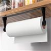 Dhisperares 32cm Portarotolo da Cucina con Adesivo, Organizer da Cucina per Rotolo | Autoadesivo Porta Rotoli Cucina Senza Trapano, Porta Rotolo Cucina Montaggio a Parete, Autoadesivo o Forato per Cucina, Bagno