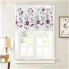Dreamskull - Tenda corta con passanti, per cucina e soggiorno, per finestre, stile rustico, moderna, oscurante (45 x 90 cm)
