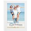 Icona Bay Cornice portafoto Bianca 13 x 18 cm, Robusta Cornice portafoto in Legno Composito 13 x 18, Design Elegante, da Tavolo o Montaggio a Parete, Collezione Exclusives