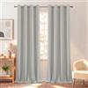 BellaHills Tende Oscuranti per Interni Isolanti Termiche con Anelli Tenda Finestra per Camera da Letto e Soggiorno Tende per Salotto Moderne, 2 Pezzi 140L x 240A cm, Pietra Pomice