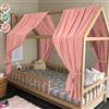 HOTUT Set di Decorazioni per Letto a Baldacchino, 130 * 320 CM, Set di 2 Baldacchini in Tessuto, Decorazione per La Cameretta Dei Bambini, per Lettino, Cameretta Dei Bambini, Rosa scuro