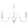 SOLLUX lighting Lampadario a Sospensione - Lampada a Soffitto in Acciaio - 3 Paralumi - Lampada LED - Bianco Minerwa